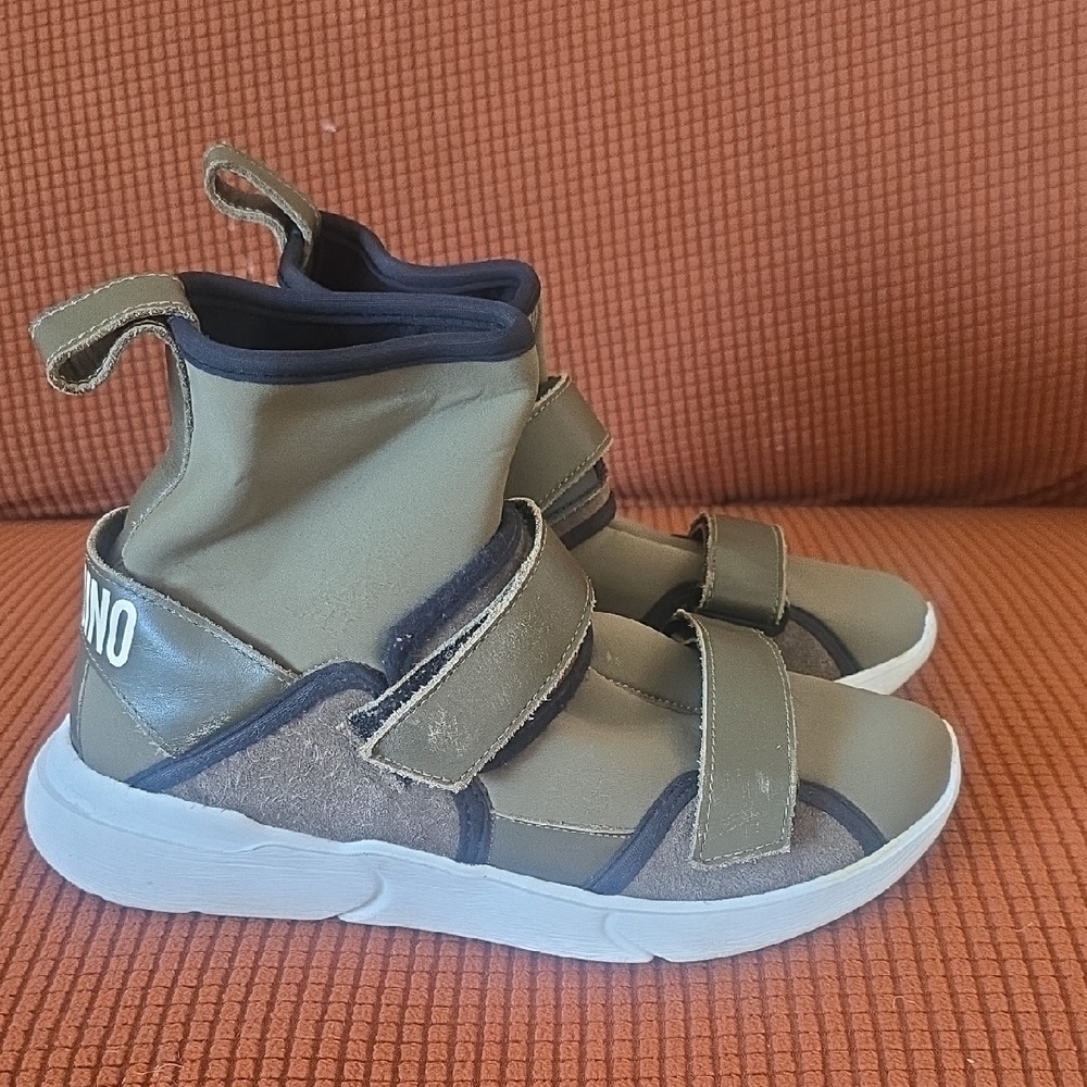 Moschino Olive and Black Women's Sneakers
